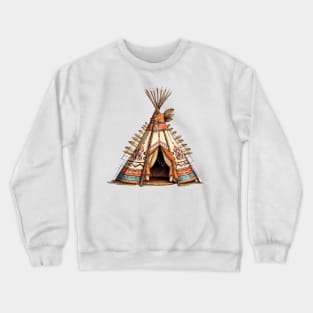 Native American Tipi Crewneck Sweatshirt